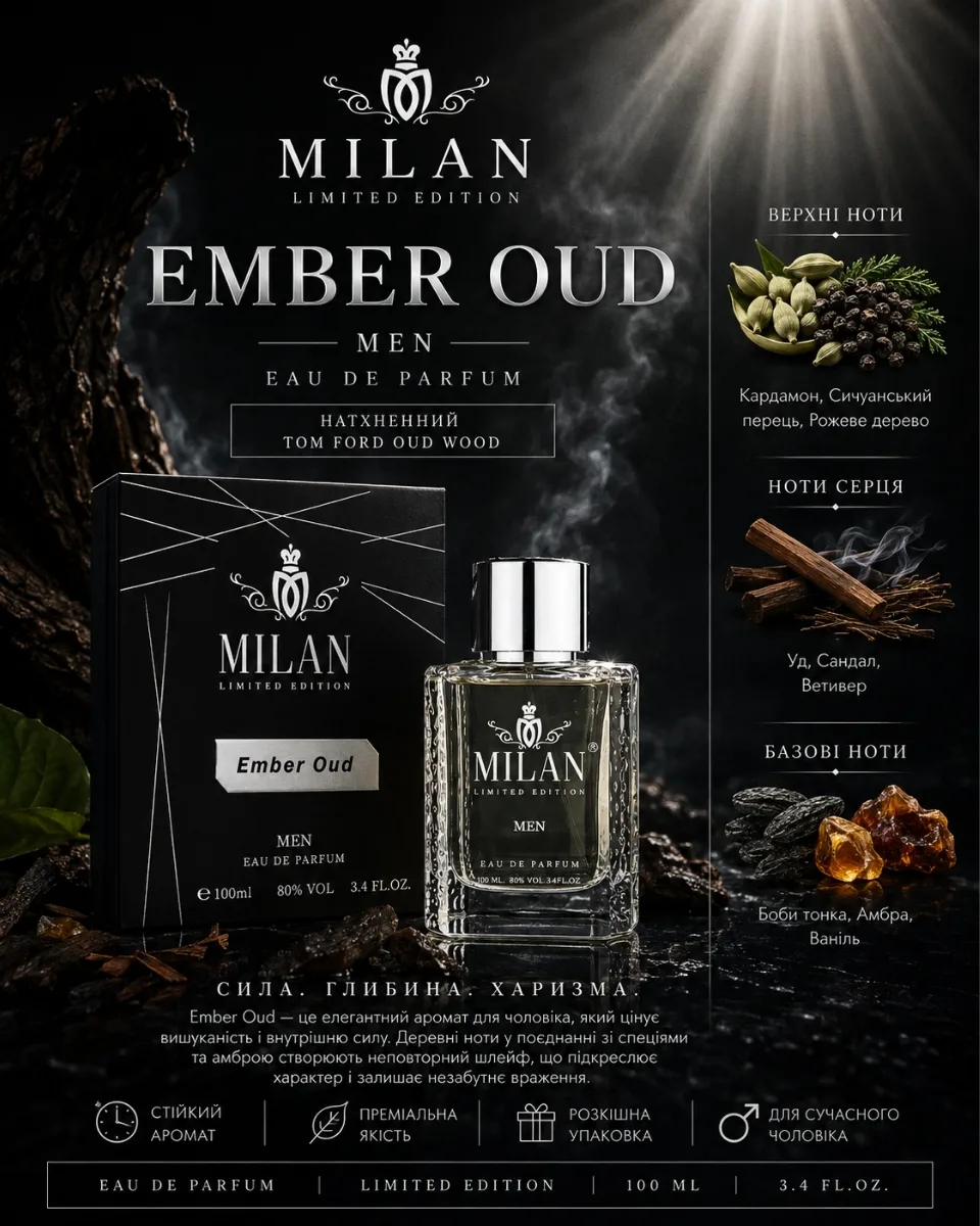 Парфумована вода “EMBER OUD” MEN › Timss › Timss Timss › Парфумована вода “EMBER OUD” MEN › Timss